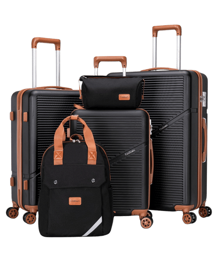 Cosbarn 5-Piece Luggage Set 22x14x9 Airline Approved