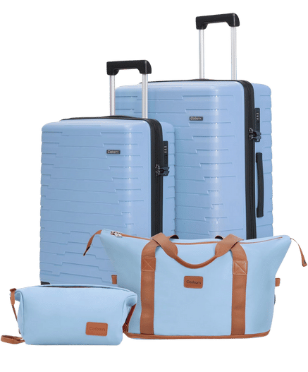 Cosbarn Luggage Sets 4 Piece, Suitcases with Wheels (2024DBTB)